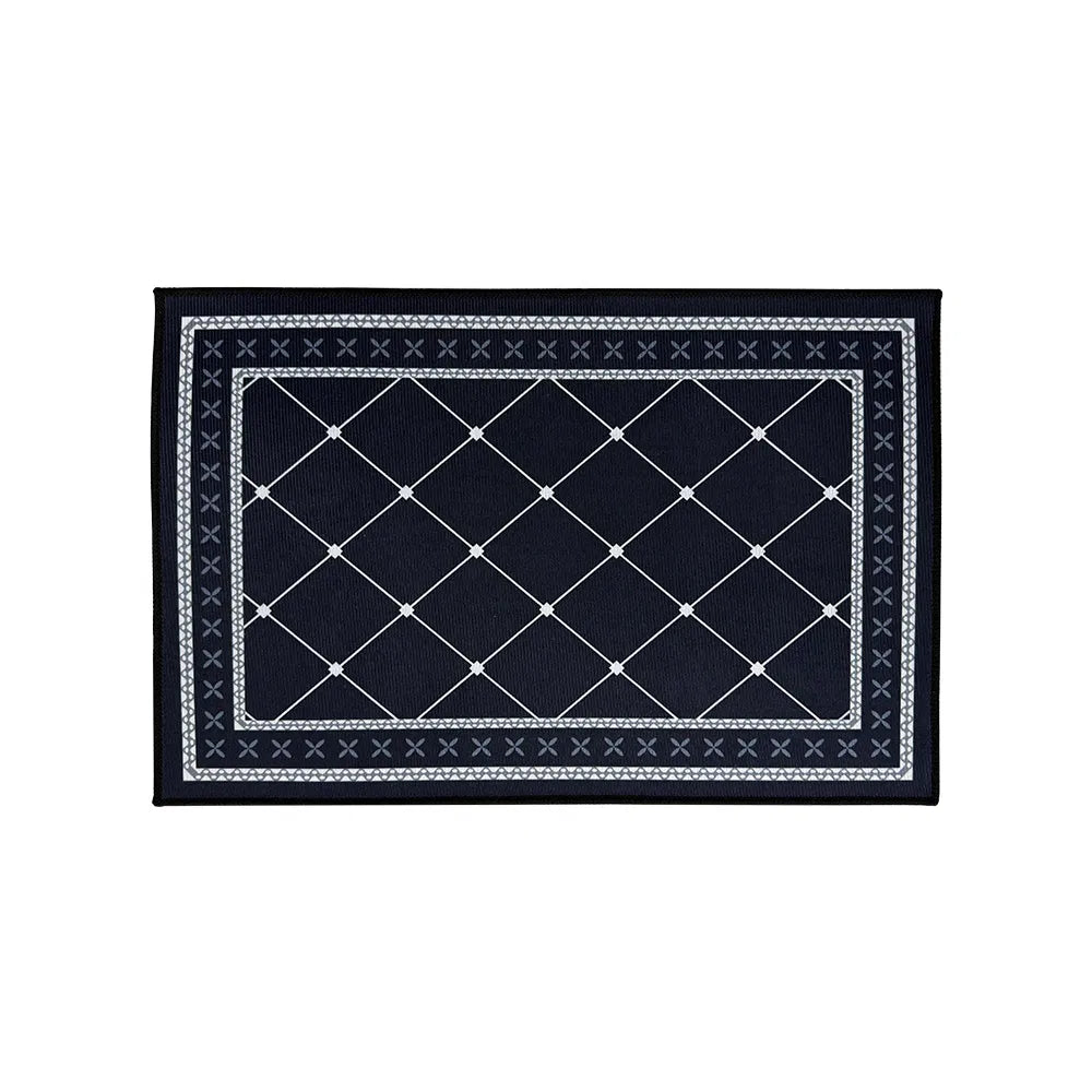Printed Absorbent & Non-Slip Door Mat - Durable Polyester Carpet With Kitchen Design, Ideal For Bathrooms, Hallways, Living Rooms, Bedrooms Decorative Use & Laundry Rooms