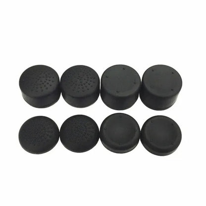 8Pcs Black Silicone Thumb Stick Grip Cover Caps For PS4 One Controller US