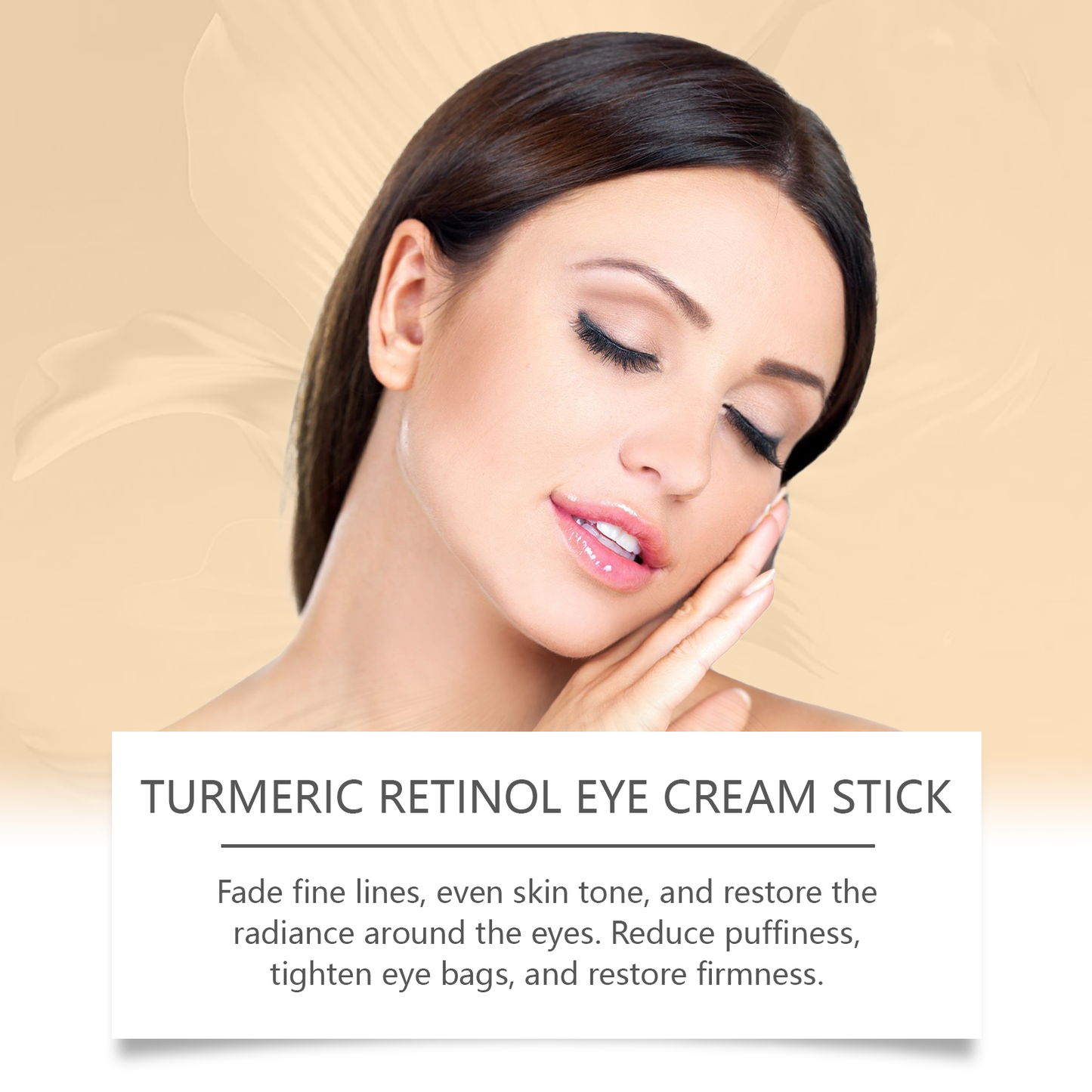 West&Month Turmeric And Retinol Eye Cream Stick Moisturizes, Tightens And Tightens The Skin Around The Eyes