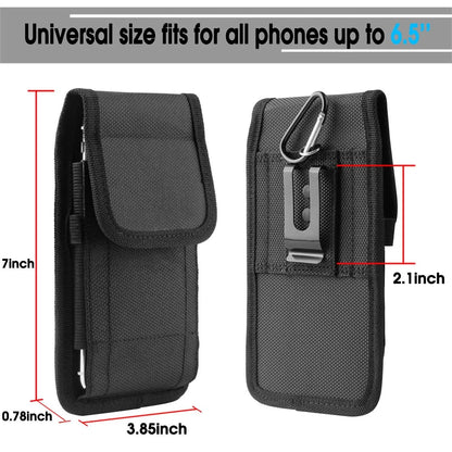 Vertical Cell Phone Holster Pouch Wallet Case With Belt Clip For
