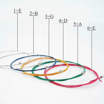 3 Sets Of 6 Guitar Strings Replacement Steel String For Acoustic Guitar 1st-6th