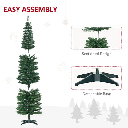 7' PVC Slim Pencil Artificial Christmas Tree 390 Branch Tips