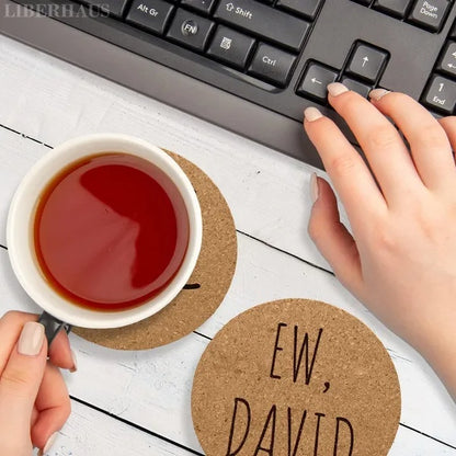 Cork Coasters For Drinks Coasters Set Of 6 With Holder Funny Coasters For Adults Cup Coasters For Coffee Table Home Bar Wedding Absorbent Coasters Mat Cups Cool Decor Unique Coaster Gift