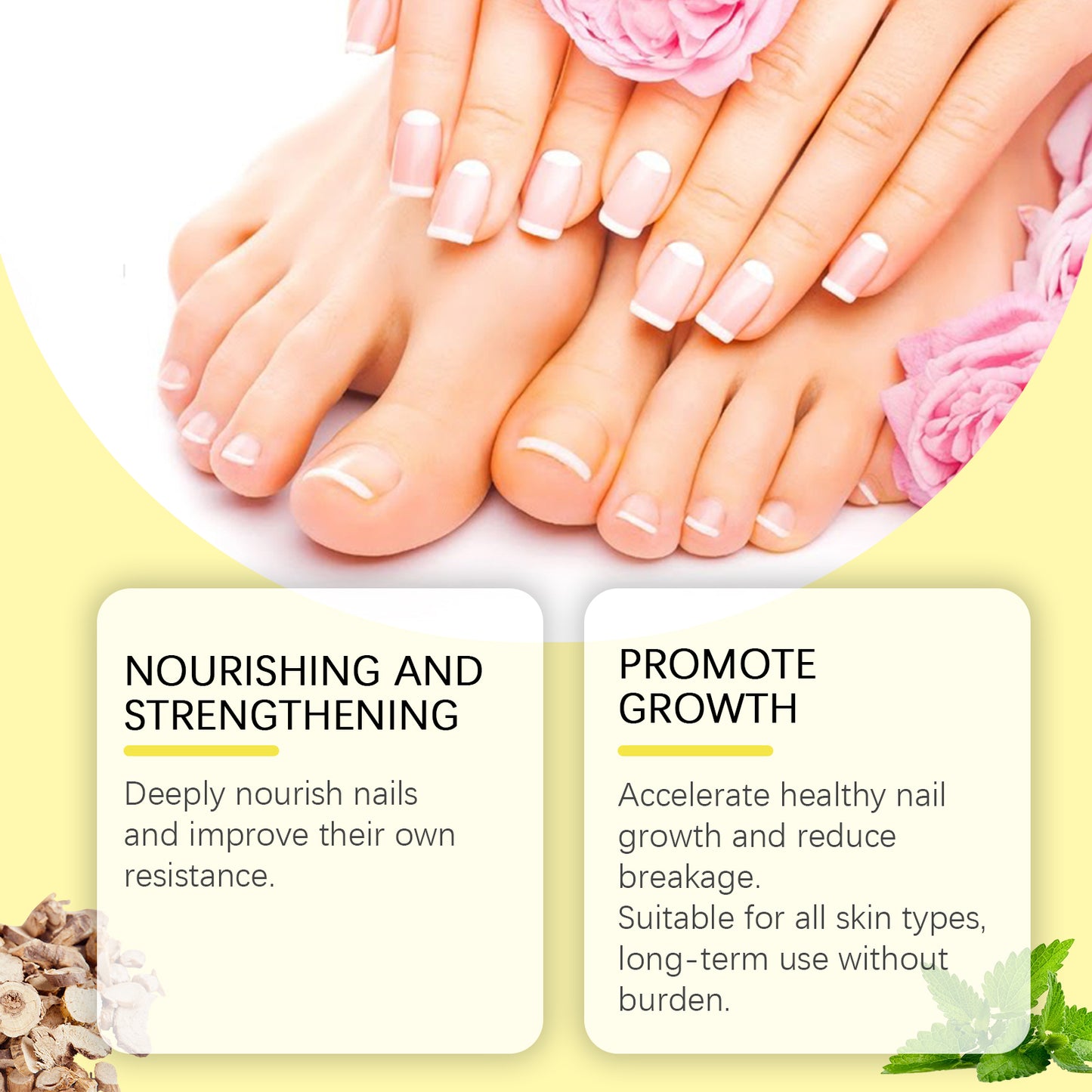 Ximonth Herbal Nail Care Solution Hand, Foot And Nail Cleansing And Repair Bright Nail Thick Toe Care Solution