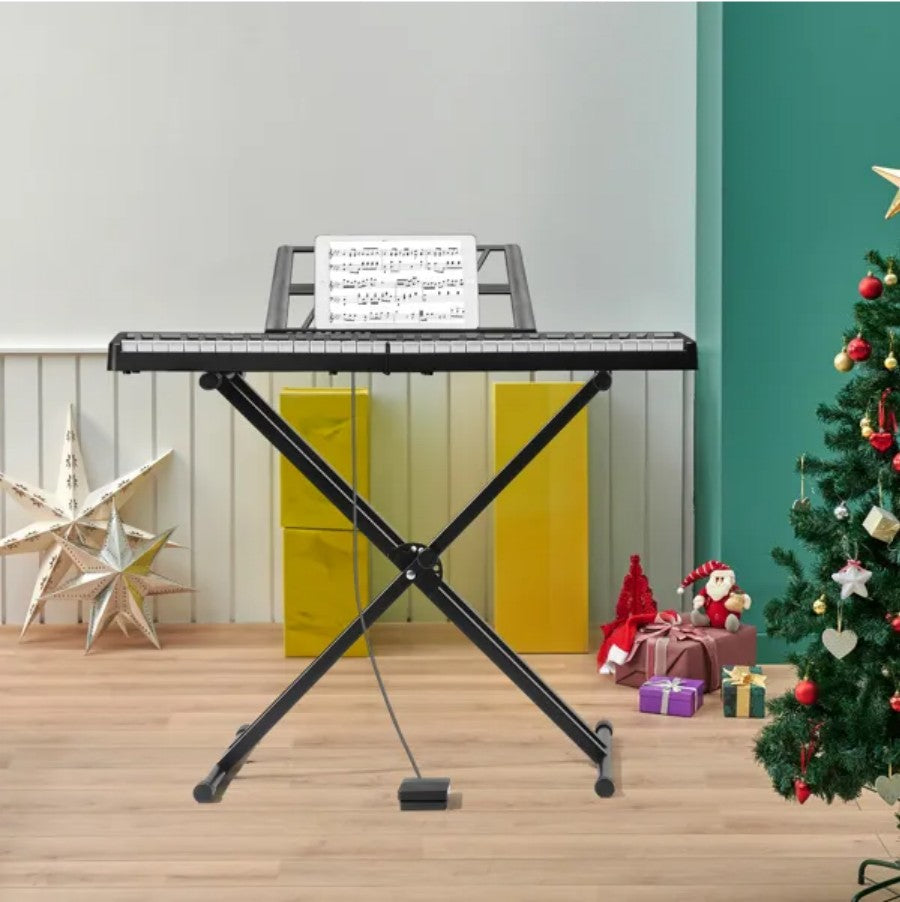 61 Key Folding Piano Semi Weighted Standard Keyboard With Bluetooth Digital Piano