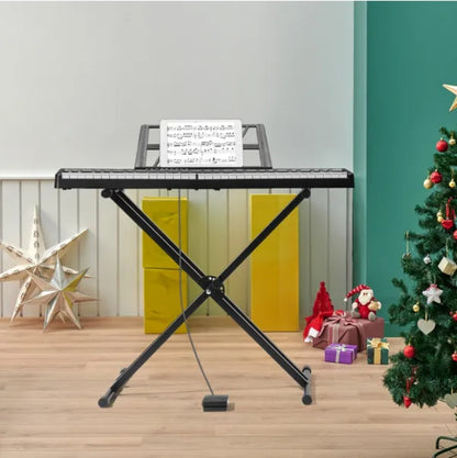61 Key Folding Piano Semi Weighted Standard Keyboard With Bluetooth Digital Piano