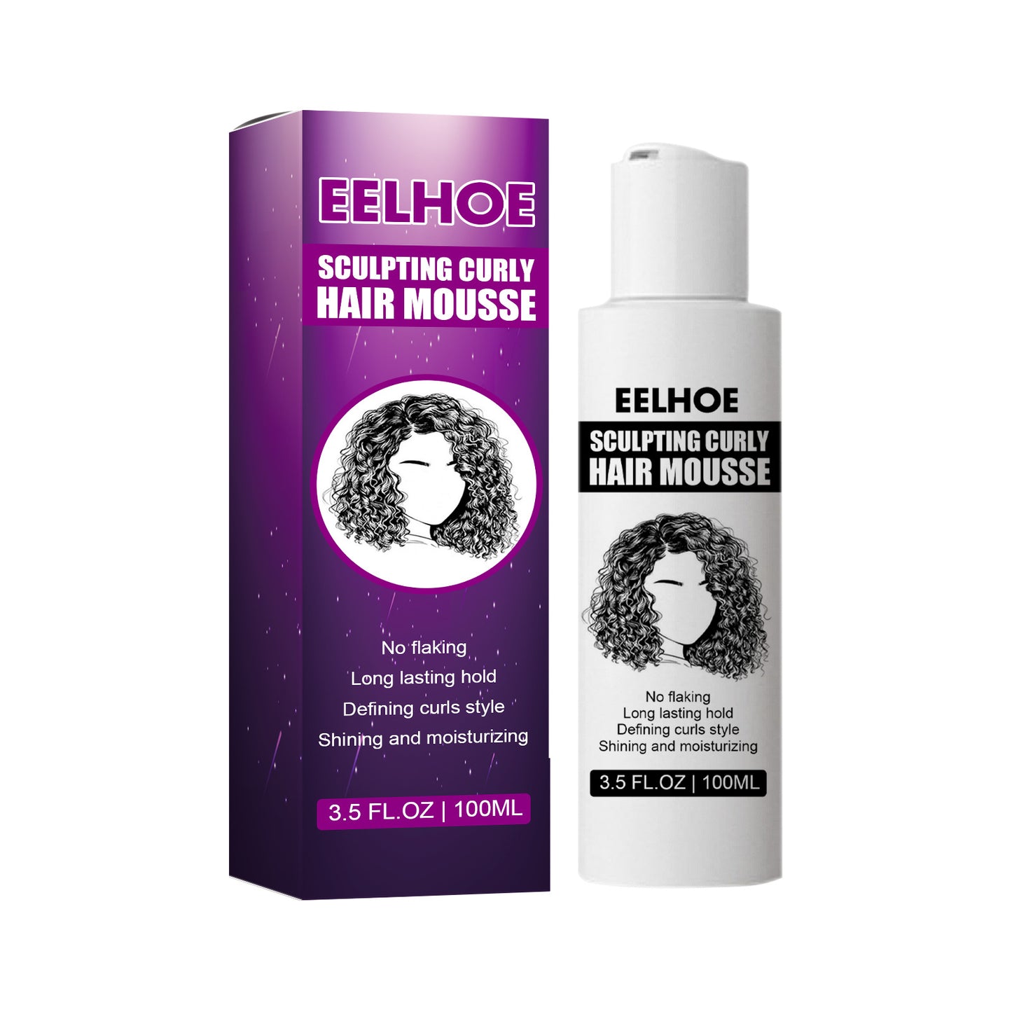 EELHOE Curl Shaping Elastic Element Curl Moisturizing Fluffy Styling Elastic Element