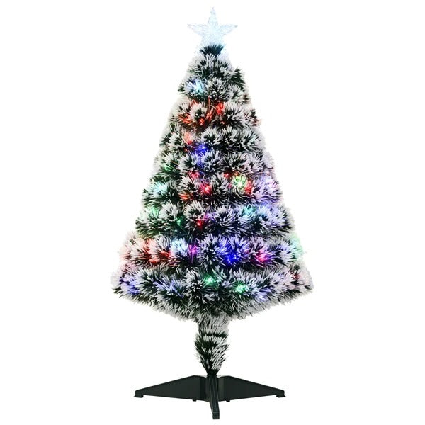 3ft Pre-Lit LED Optical Fiber Christmas Tree W  Stand