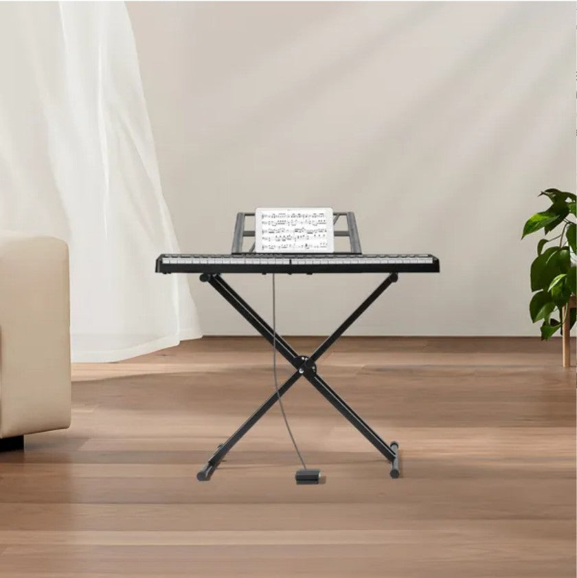 61 Key Folding Piano Semi Weighted Standard Keyboard With Bluetooth Digital Piano