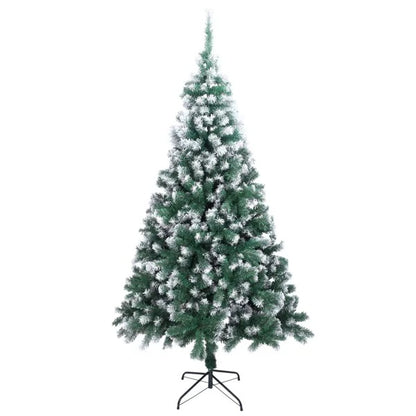 7FT Spray White PVC Christmas Tree 1349 Branches