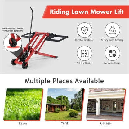 Hydraulic Lawn Mower Jack Is Used For Tractors And Lawn Mowers