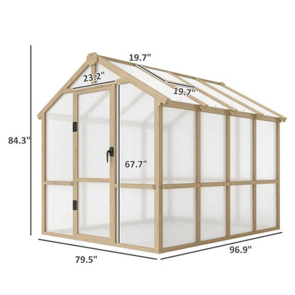 Wooden Walk-in Greenhouse Kit  Amazon Shipping Prohibited By WalMart