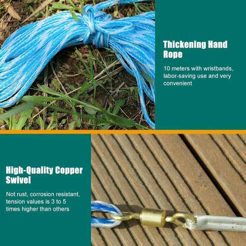 Fishing Cast Net Bait Easy Throw Hand Cast Strong Nylon Mesh USA