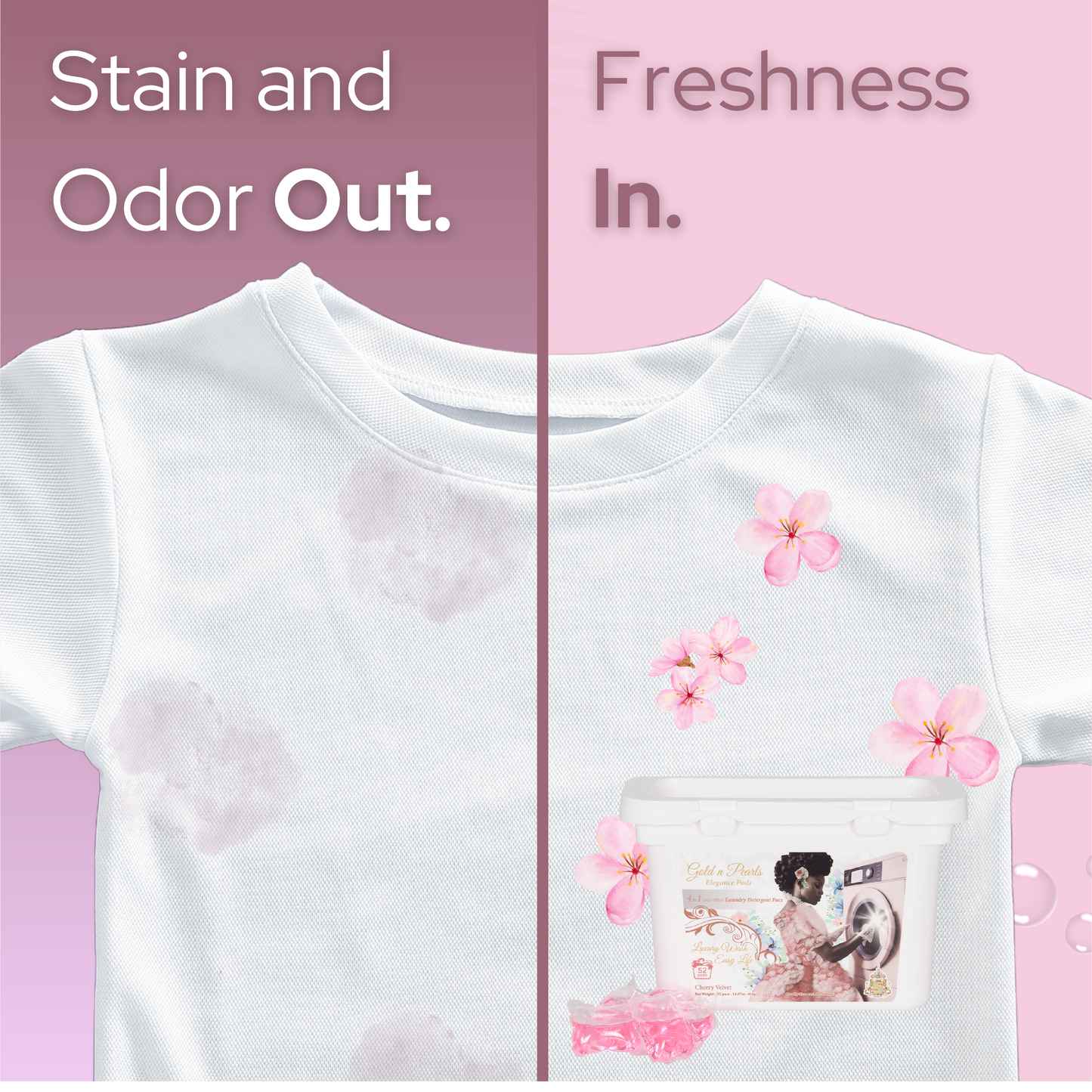 Gold n Pearls 4-in-1 Laundry Detergent Pods - Lavender Silk (52 Pods)