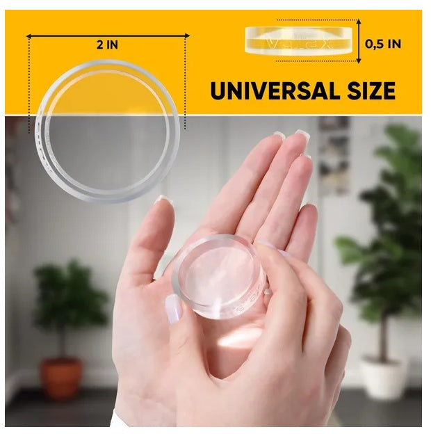 Wall Protectors 4 Pcs Of Clear Rubber Knob Self Adhesive Guard Door Bumper Reusable Solution For Stopping Damage