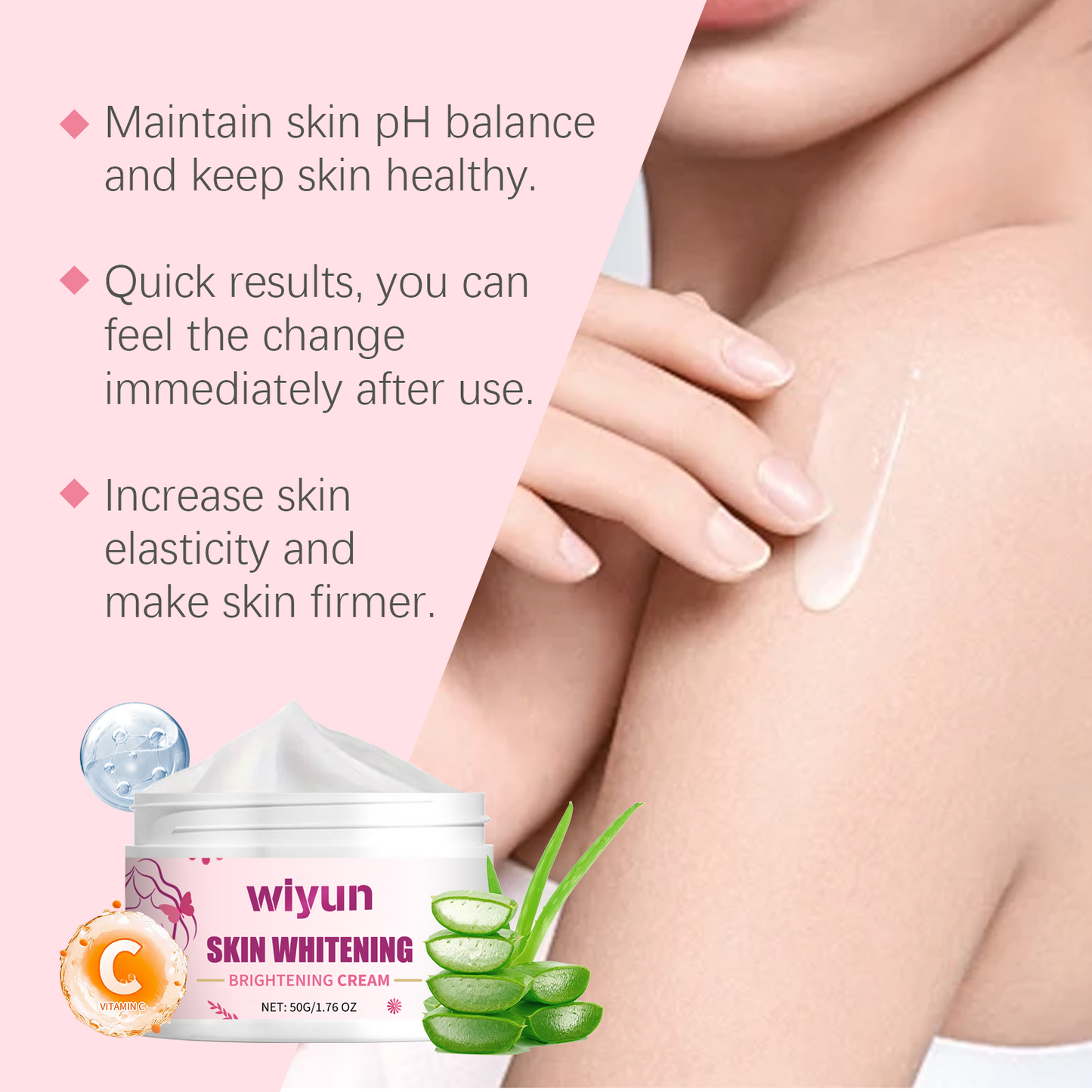 Wiyun Brightening Cream Delicate Skin Care Repair Dull, Tender And Moisturizing Skin Facial Moisturizer