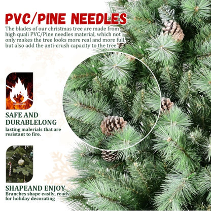 Artificial 5ft Green Christmas Tree With 694PVC Hard Needle Mixed Branch Tips