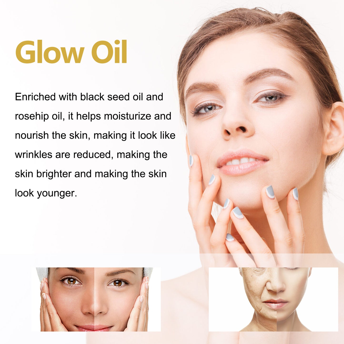 Hoygi Facial Essential Oil Hydrates, Moisturizes, Tightens And Lightens Fine Lines Eye Lines