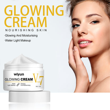 Wiyun V7 Whitening Cream Reduces Wrinkles And Fine Lines On The Face, Moisturizes And Brightens Skin, Anti-Aging And Replenishing Cream