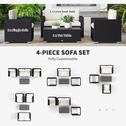 Pieces Patio Furniture Set