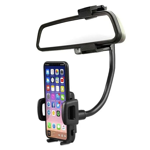 Universal Car Rearview Mirror Mount Stand Holder Cradle For Cell Phone GPS