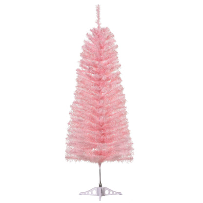 4FT Artificial Christmas Tree Holiday Xmas Holiday Pencil Tree Decoration With Automatic Open For Home Party