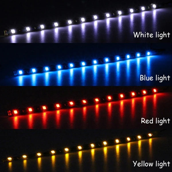 Lot Waterproof 12 DC 12V Motor LED Strip Underbody Light For Car Motorcycle