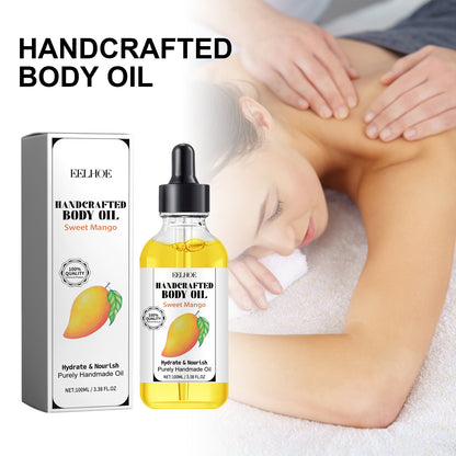 EELHOE Handcrafted Body Oil, Relieve Dry Skin Moisturizing Smooth Skin Carry Bright Color Of Skin Body Massage Oil