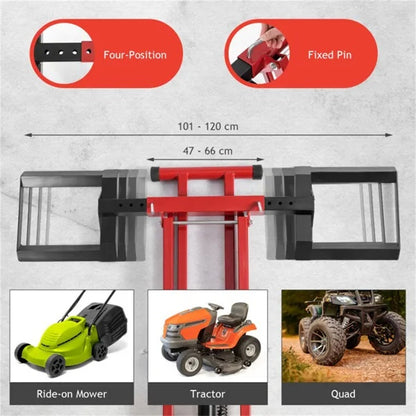 Hydraulic Lawn Mower Jack Is Used For Tractors And Lawn Mowers