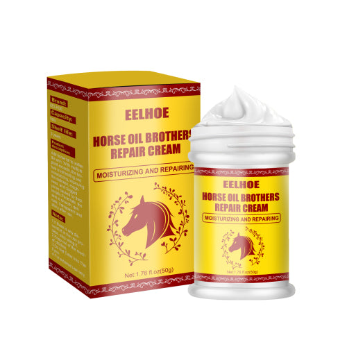 EELHOE Horse Oil Hand And Foot Repair Cream, Chapped Skin Care Moisturizing And Anti-Peeling Repair Cream