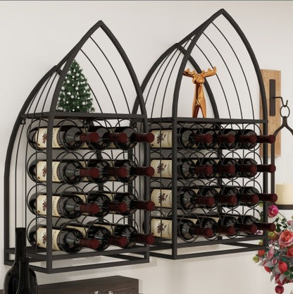 Household Universal Simple Two-piece Sailboat Shaped Wine Cabinet Rack