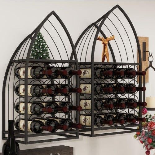 Household Universal Simple Two-piece Sailboat Shaped Wine Cabinet Rack