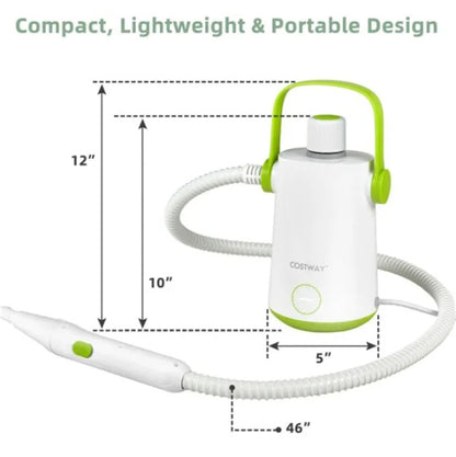 Multipurpose Steam Cleaner  High-Temp Steam, 2-3 Bar Pressure, 10.2oz Tank & Continuous Cleaning