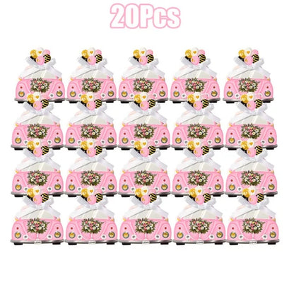 20 Pcs Wedding Party Favor Treat Boxes Unique Wedding Car Design Gift Box