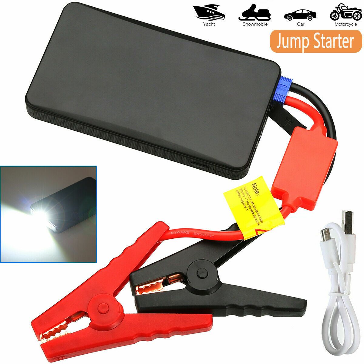 Portable Mini Slim 20000mAh Car Starter Engine Battery Charger Power Bank