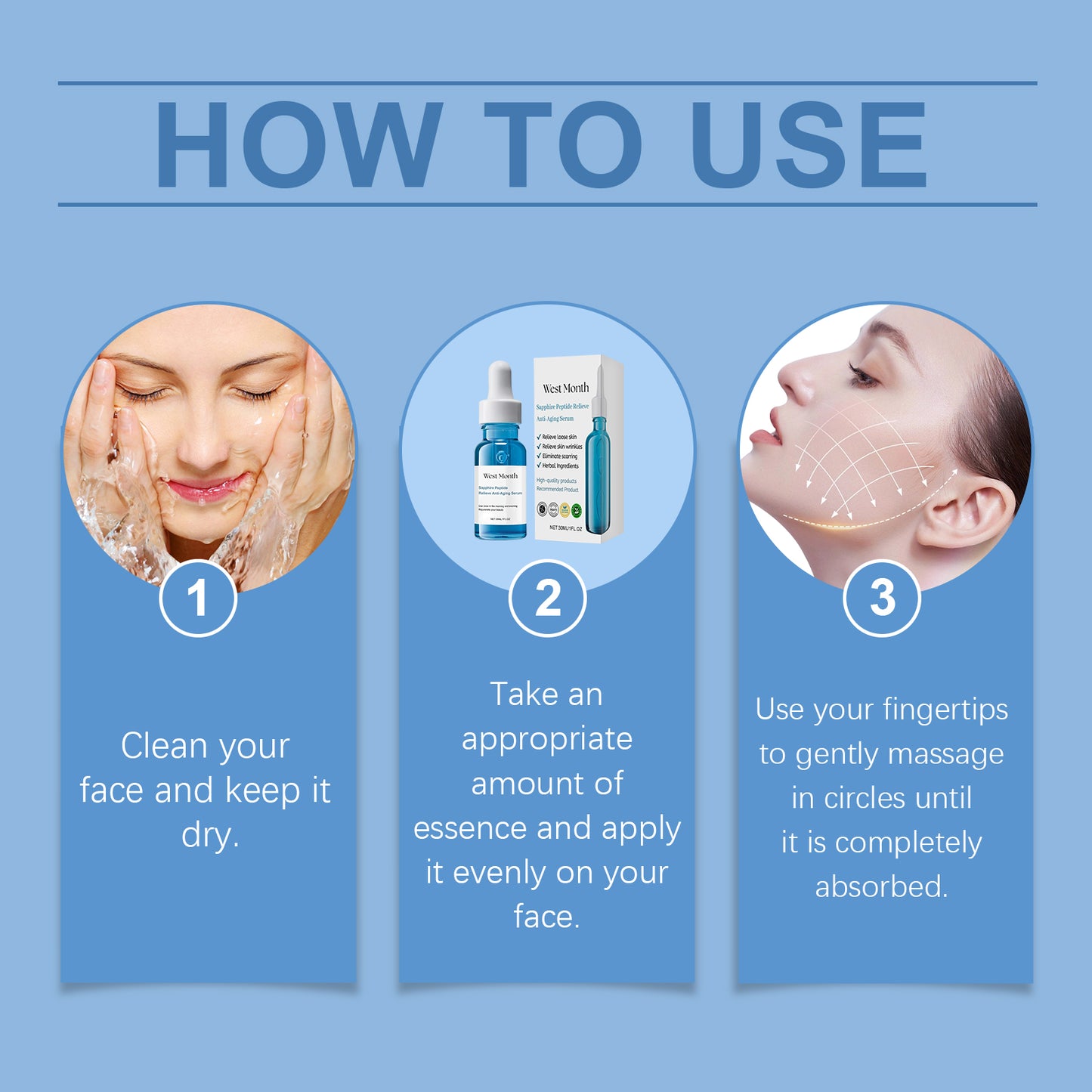 West&Month Firming Essence Facial Firming, Nourishing And Hydrating Skin Delicate And Smooth Moisturizing Essence