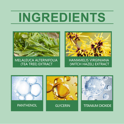 West&Month Tea Tree Refreshing Protective Cream, Outdoor Body Skin Protective Moisturizing Facial Skin Soothing Cream