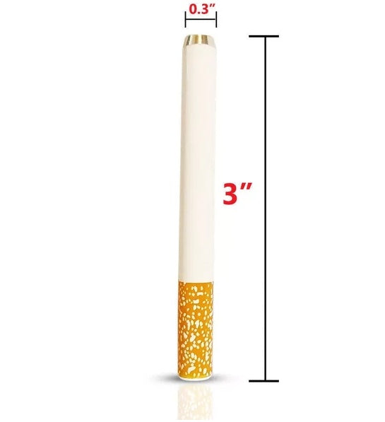 10 Pack 3' One Hitter Pipe Aluminum Bat Tobacco Smoking Dugout Accessories - USA