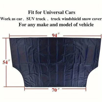 Magnetic Edges Windshield Snow Cover