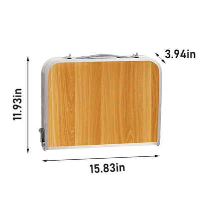 Outdoor Folding Camping Table, 3ft Portable Pinic Table With 3 Adjustable Height