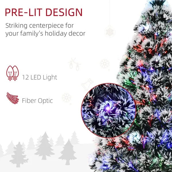 3ft Pre-Lit LED Optical Fiber Christmas Tree W  Stand