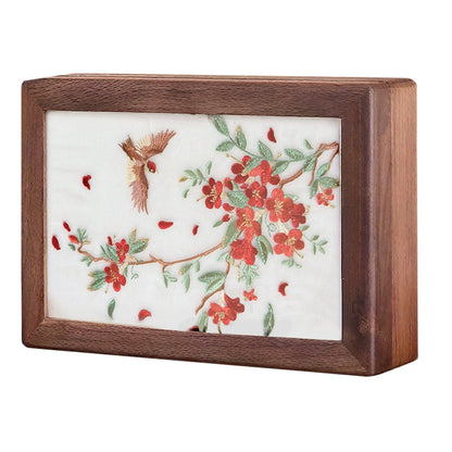 Solid Wood Jewelry Storage Box Ladies Retro Wooden Necklace Jewelry Bracelet Watch Display Box Handmade Wedding Birthday Anniversary Jewelry Box