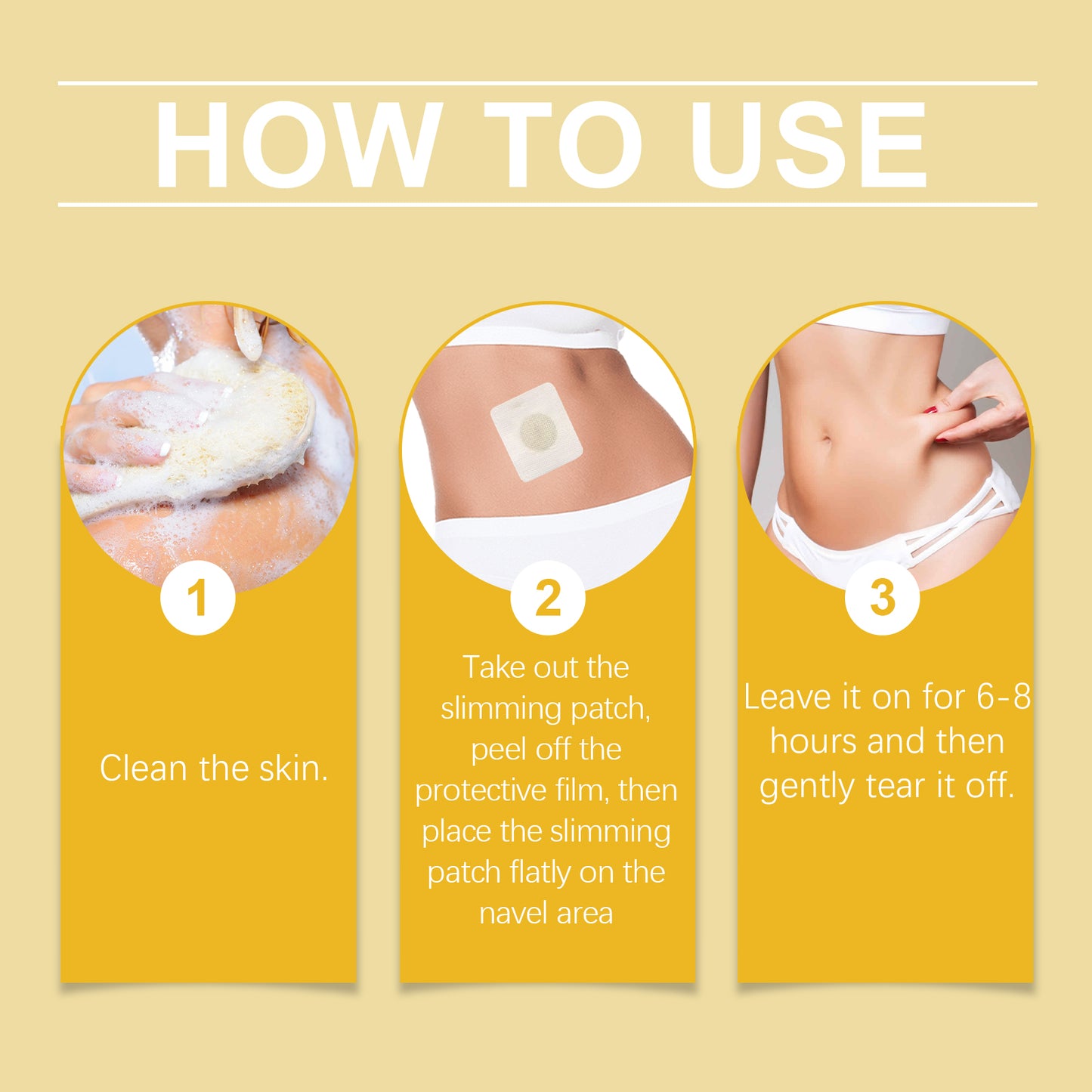 South Moon Bee Venom Shape Slimming Patch, Firming Thighs Bye Bye Meat Belly Slimming Patch