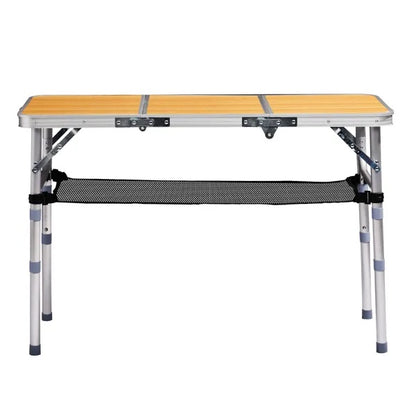 Outdoor Folding Camping Table, 3ft Portable Pinic Table With 3 Adjustable Height