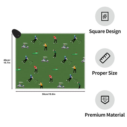 Ivy Textile High Quality Sublimation Microfiber Waffle Magnetic Golf Towel