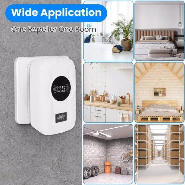 6-Pack Ultrasonic Insect Repellent - Dual Sound-Wave Tech