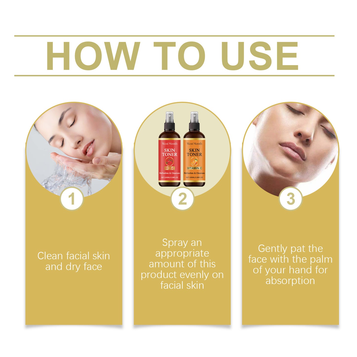 West&Month Toner Spray Hydrates And Moisturizes And Brightens Skin