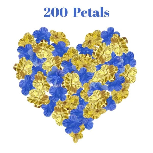 200 Pcs Artificial Silk Rose Petals For Graduation Black Green Red Purple Blue Golden Mix Color Fake Flowers Petals For Graduation Ceremony Wedding Party Anniversary Romantic Night Supplies