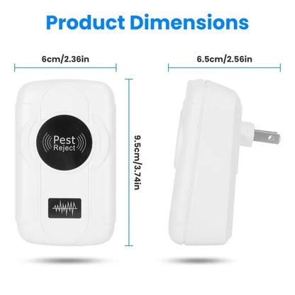 6-Pack Ultrasonic Insect Repellent - Dual Sound-Wave Tech