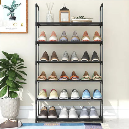 Space-Saving Tall Shoe Storage 10-Tier Shoe Rack